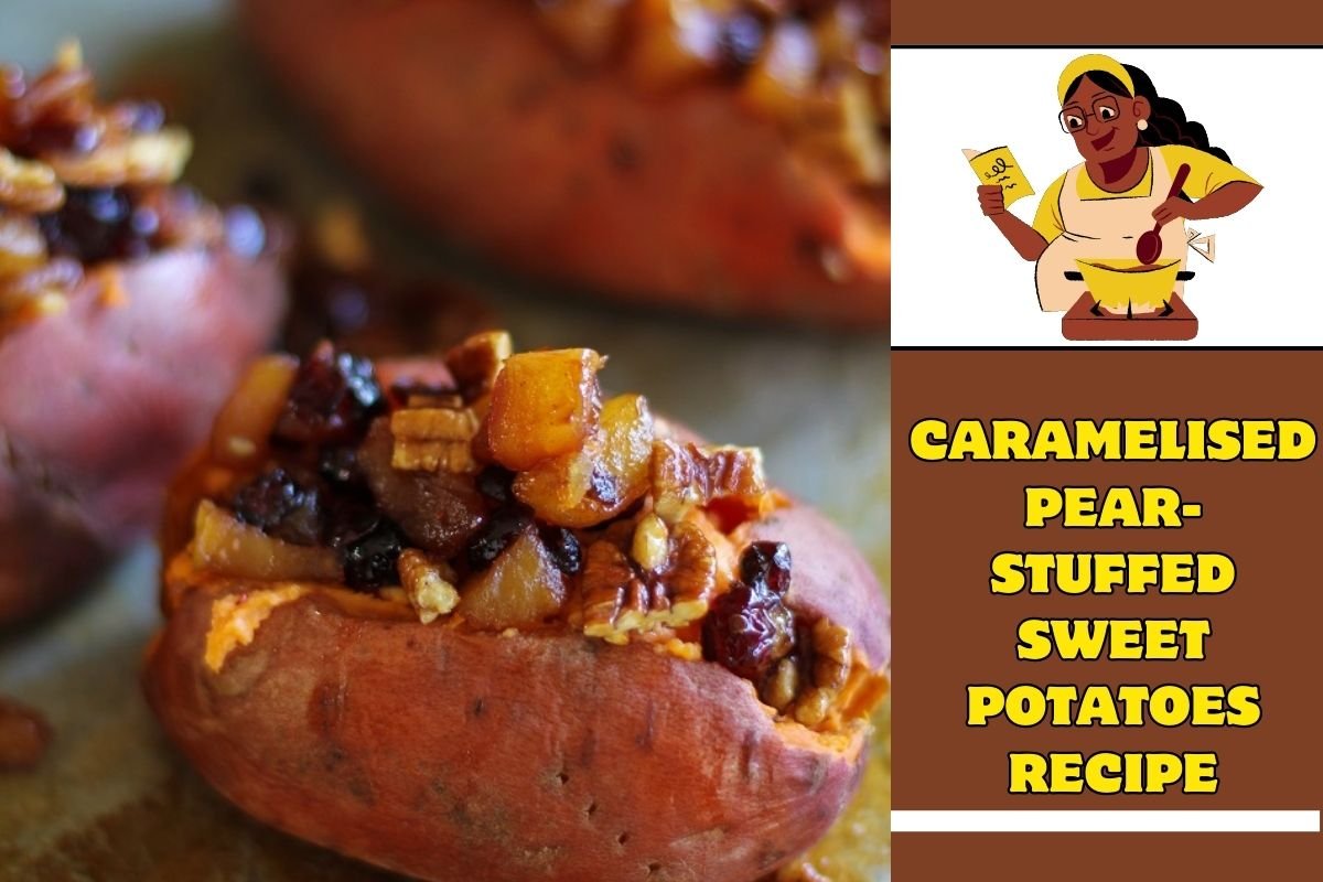 Caramelised Pear-Stuffed Sweet Potatoes Recipe - Nomi Sushi