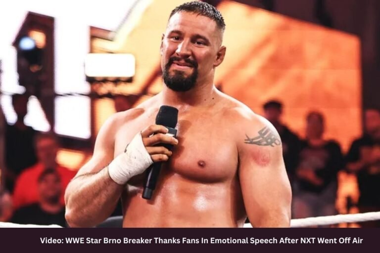 Video WWE Star Brno Breaker Thanks Fans In Emotional Speech After NXT Went Off Air
